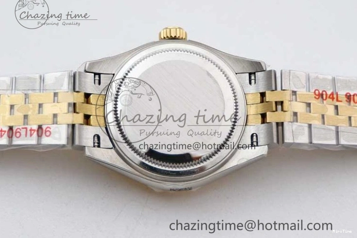 MiroTime 0105 Datejust 28mm 279179 SS YG TWF Best Edition White Diamonds Markers Dial on SS YG Jubilee Bracelet NH SunProtective 2144